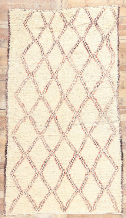 6 x 10 Vintage Moroccan Beni Ourain Rug 74512