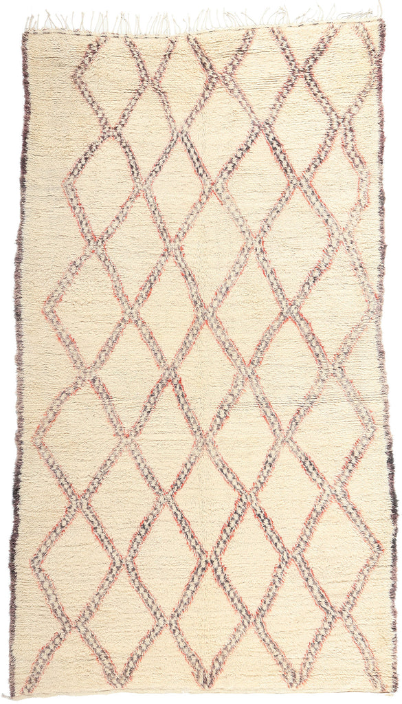 6 x 10 Vintage Moroccan Beni Ourain Rug 74512