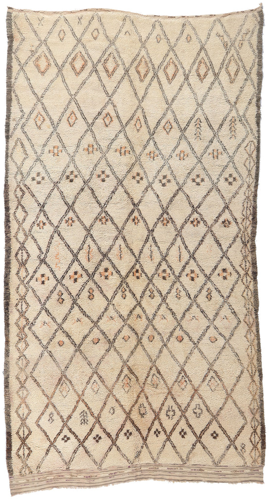 6 x 10 Vintage Moroccan Beni Ourain Rug 21400