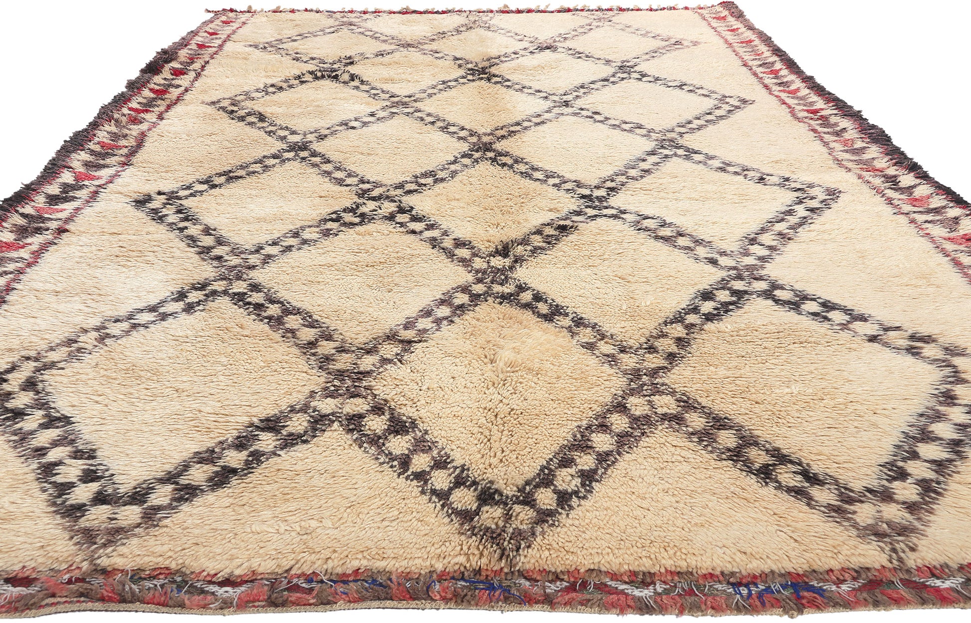 6 x 11 Vintage Moroccan Beni Ourain Rug 20771