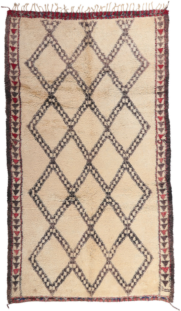 6 x 11 Vintage Moroccan Beni Ourain Rug 20771
