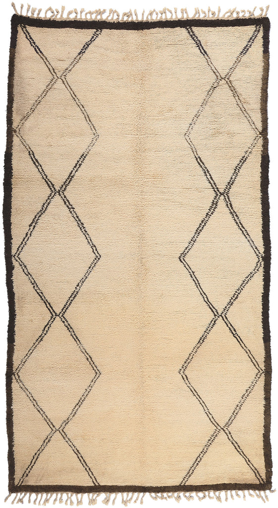 6 x 11 Vintage Moroccan Beni Ourain Rug 20768