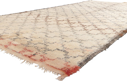 6 x 13 Vintage Moroccan Beni Ourain Rug 21004
