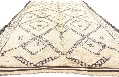 6 x 13 Vintage Moroccan Beni Ourain Rug 74733