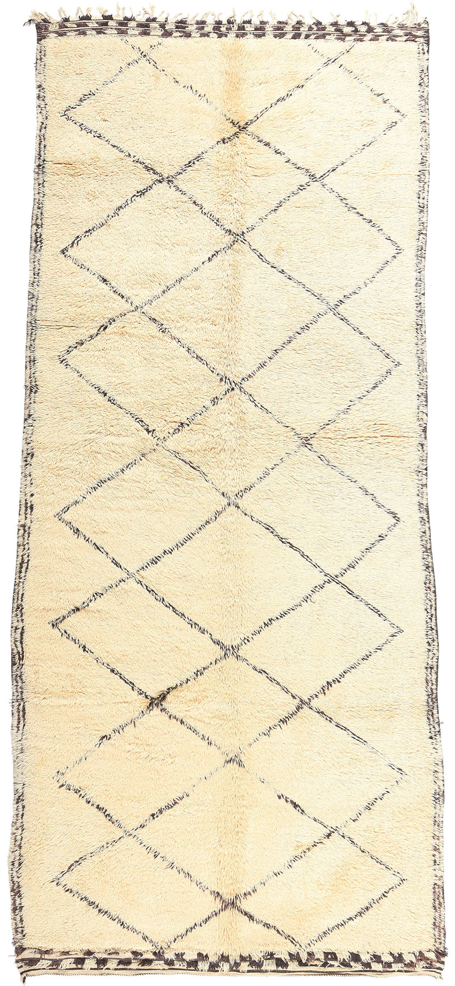 6 x 14 Vintage Moroccan Beni Ourain Rug 20346