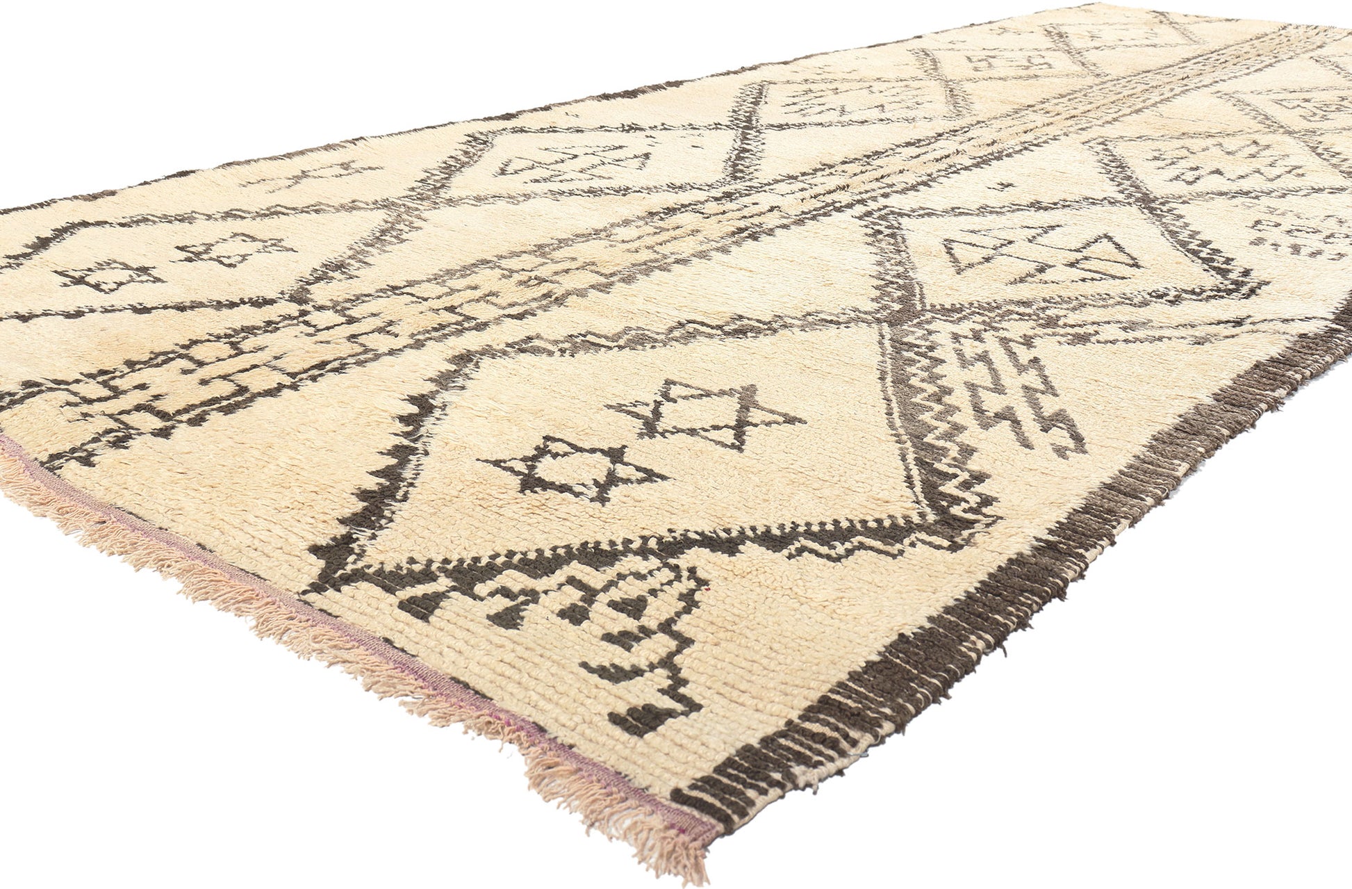 6 x 14 Vintage Moroccan Beni Ourain Rug 20046