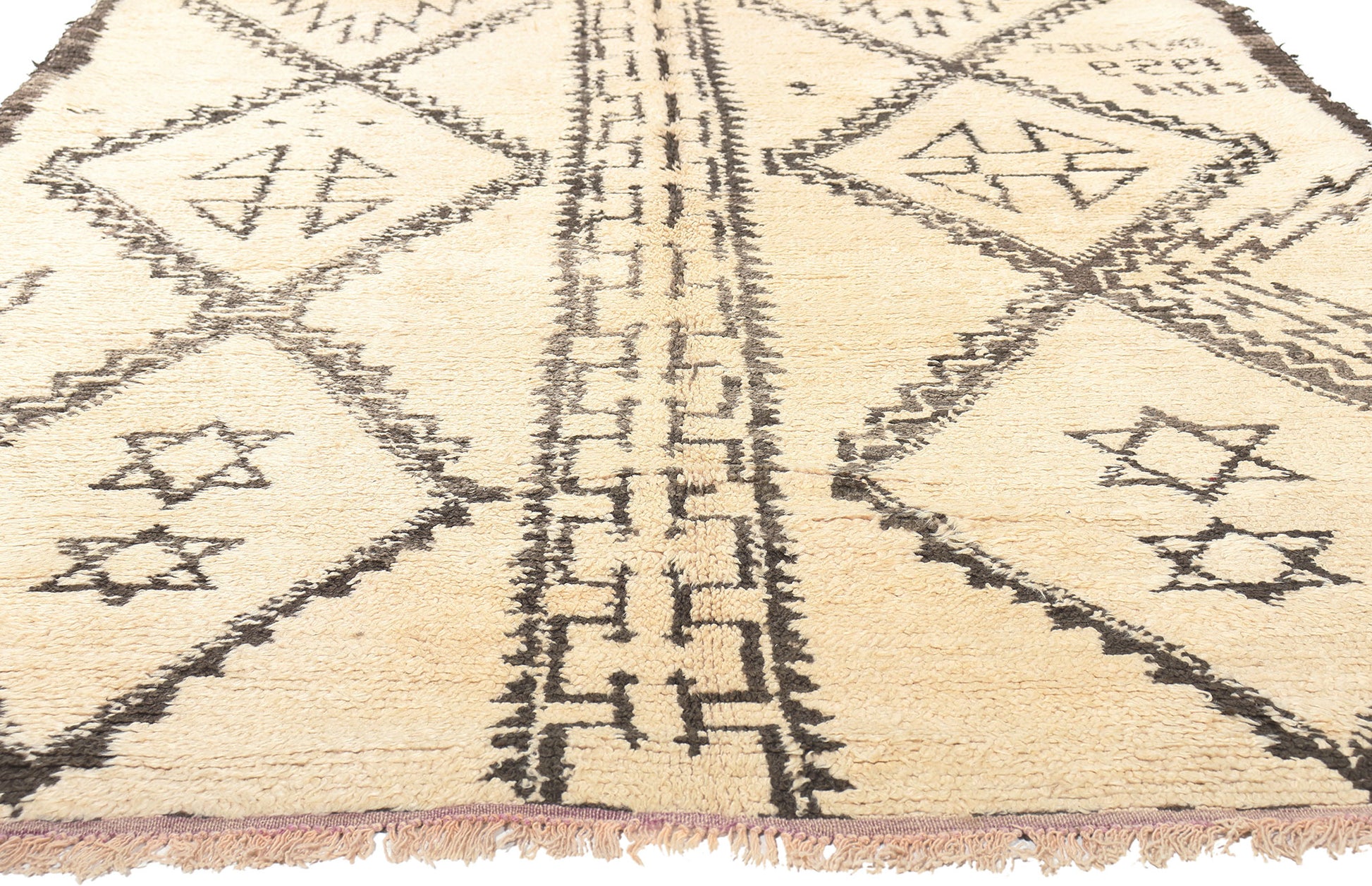 6 x 14 Vintage Moroccan Beni Ourain Rug 20046