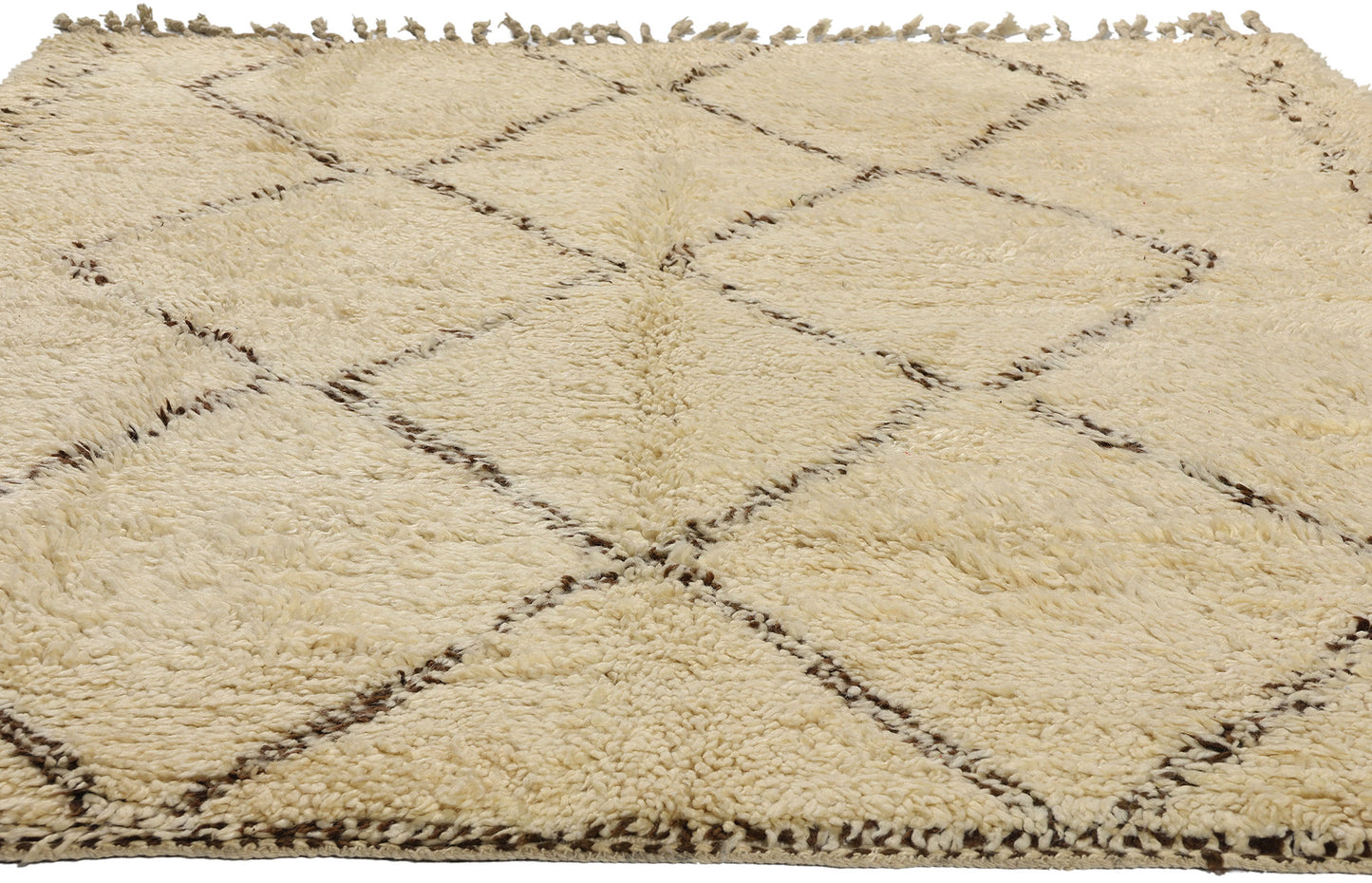 6 x 7 Vintage Moroccan Beni Ourain Rug 21748