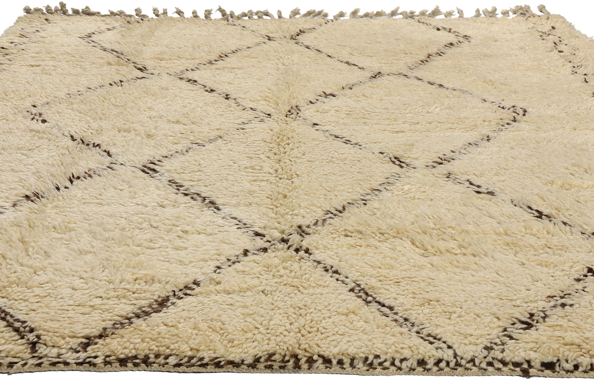 6 x 7 Vintage Moroccan Beni Ourain Rug 21748