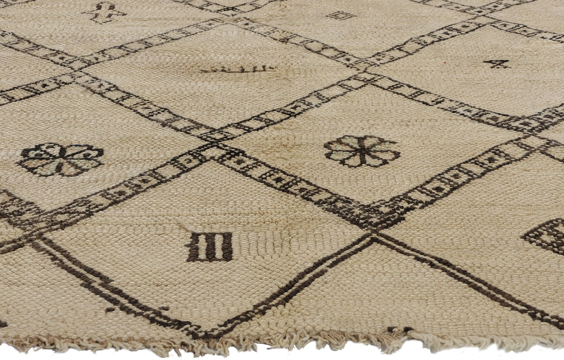 6 x 7 Vintage Moroccan Beni Ourain Rug 21765