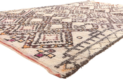 6 x 9 Vintage Moroccan Beni Ourain Rug 20858