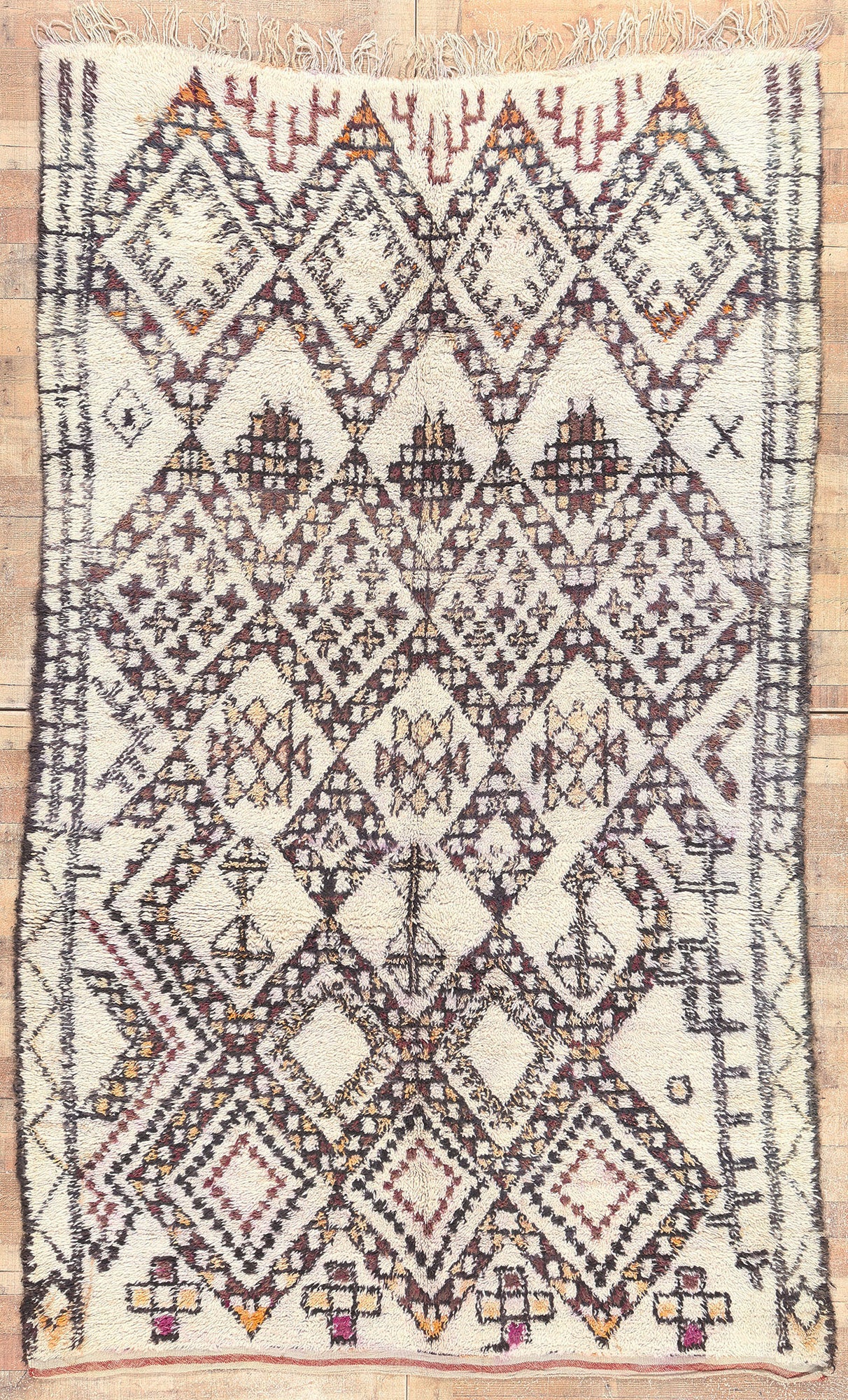 6 x 9 Vintage Moroccan Beni Ourain Rug 20858