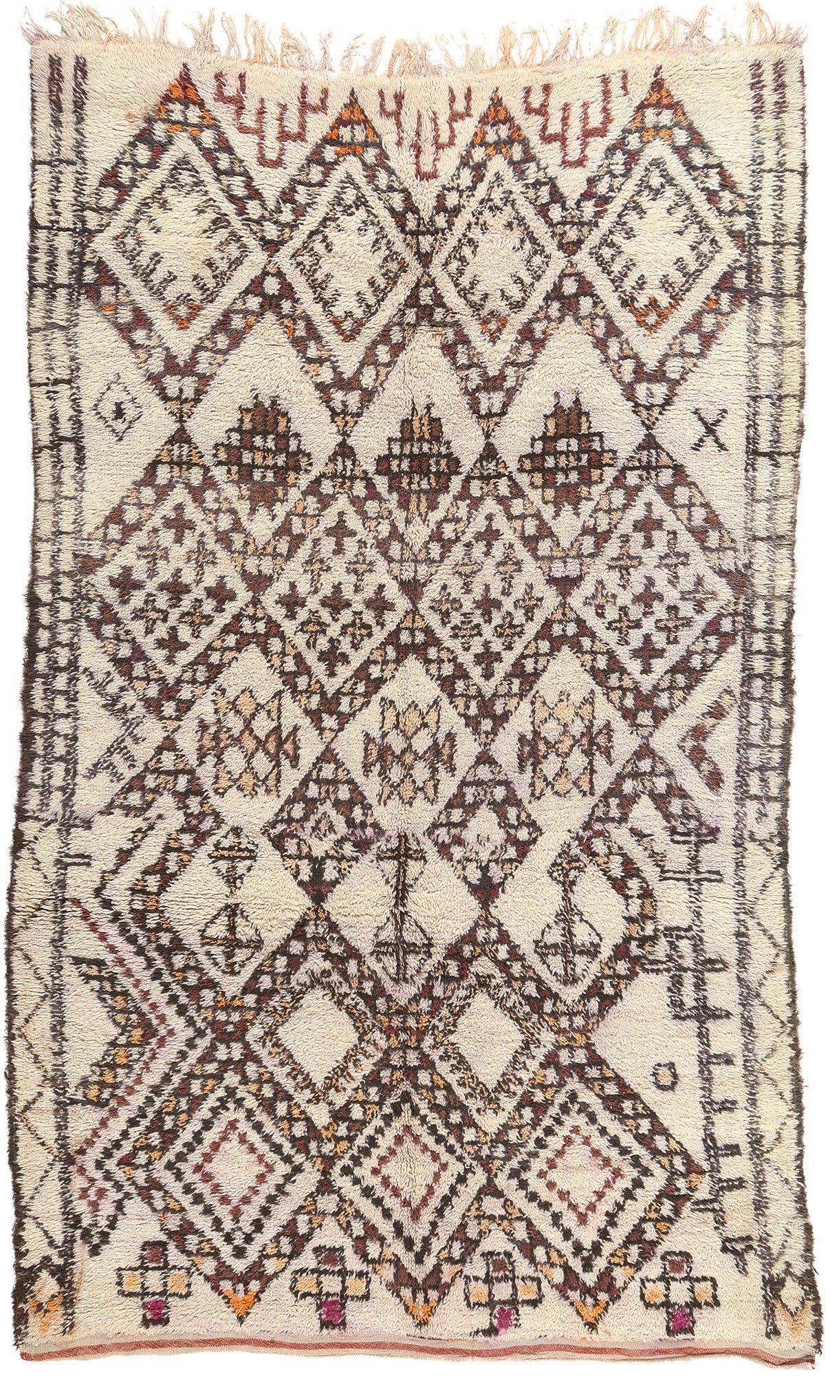 6 x 9 Vintage Moroccan Beni Ourain Rug 20858