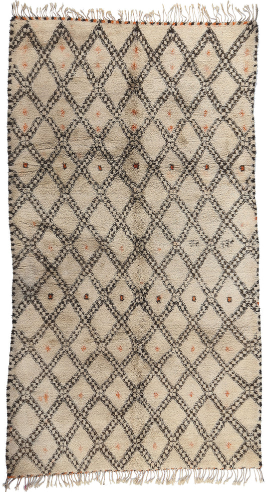 7 x 12 Vintage Moroccan Beni Ourain Rug 20852