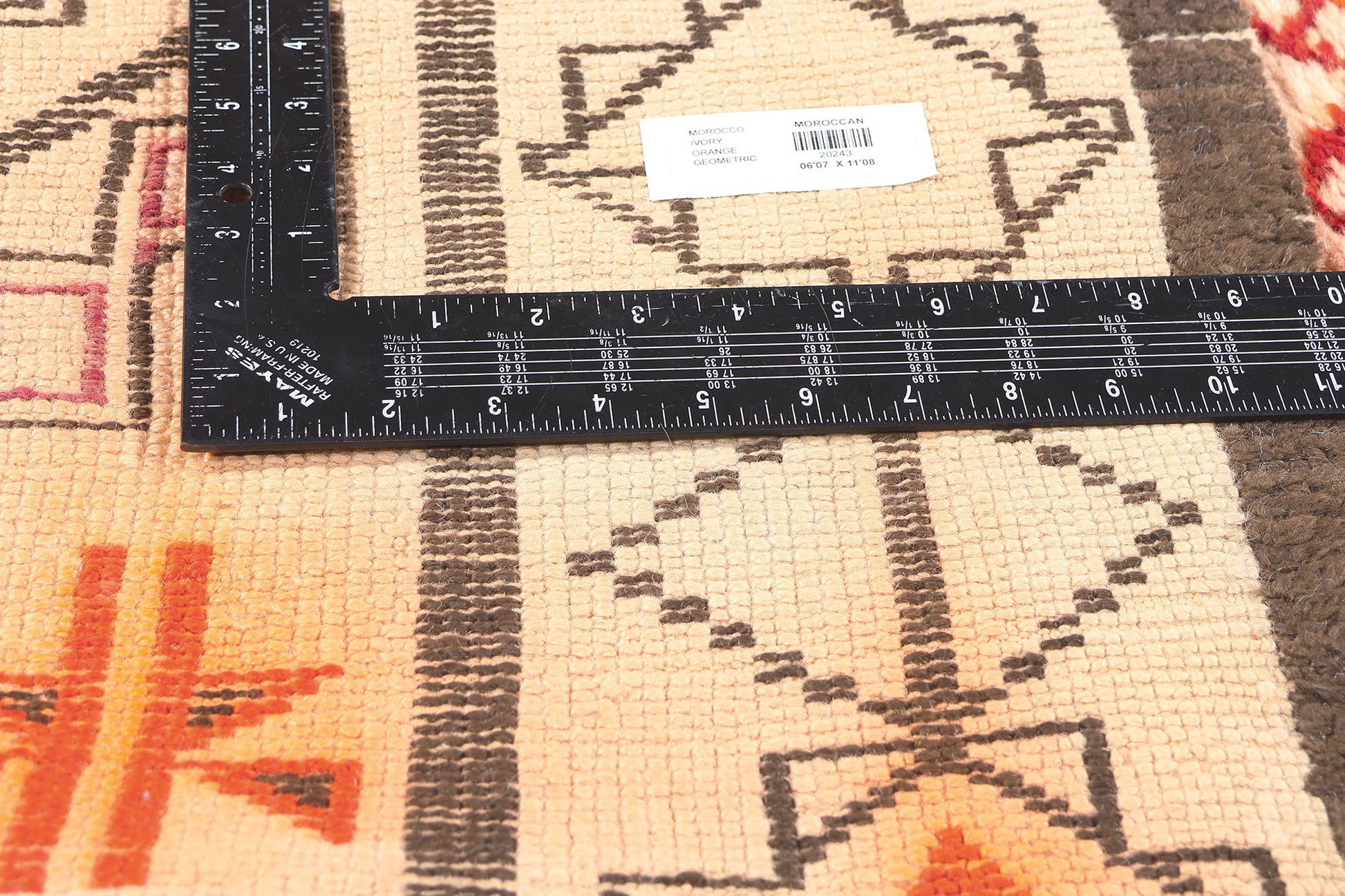 7 x 12 Vintage Moroccan Beni Ourain Rug 20243