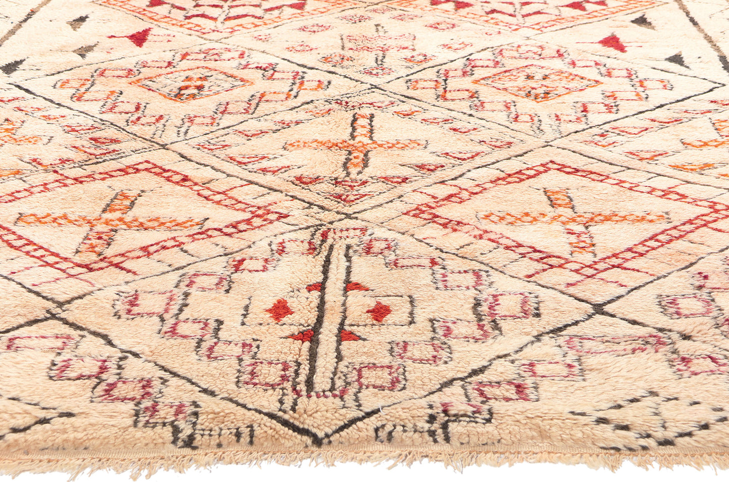 7 x 12 Vintage Moroccan Beni Ourain Rug 20243