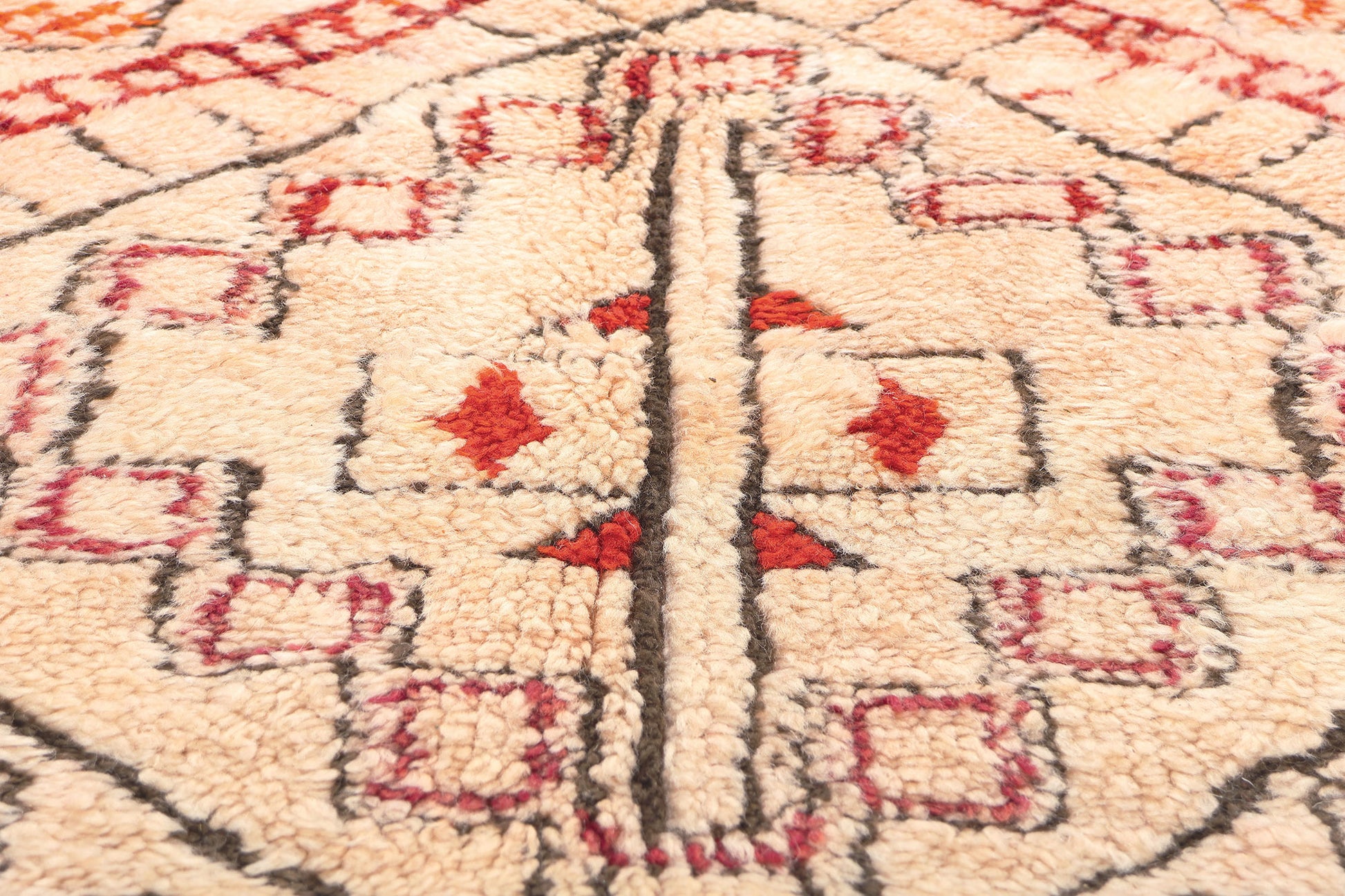 7 x 12 Vintage Moroccan Beni Ourain Rug 20243