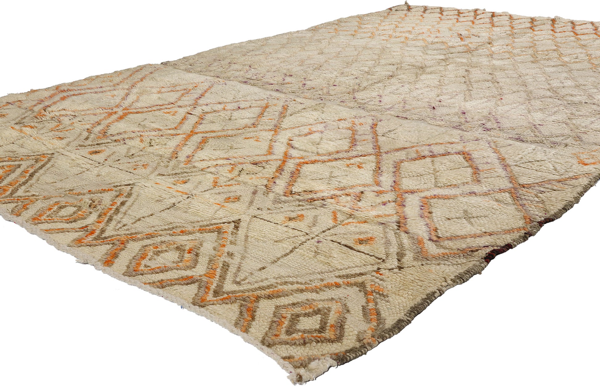 5 x 9 Vintage Moroccan Beni Ourain Rug 21764