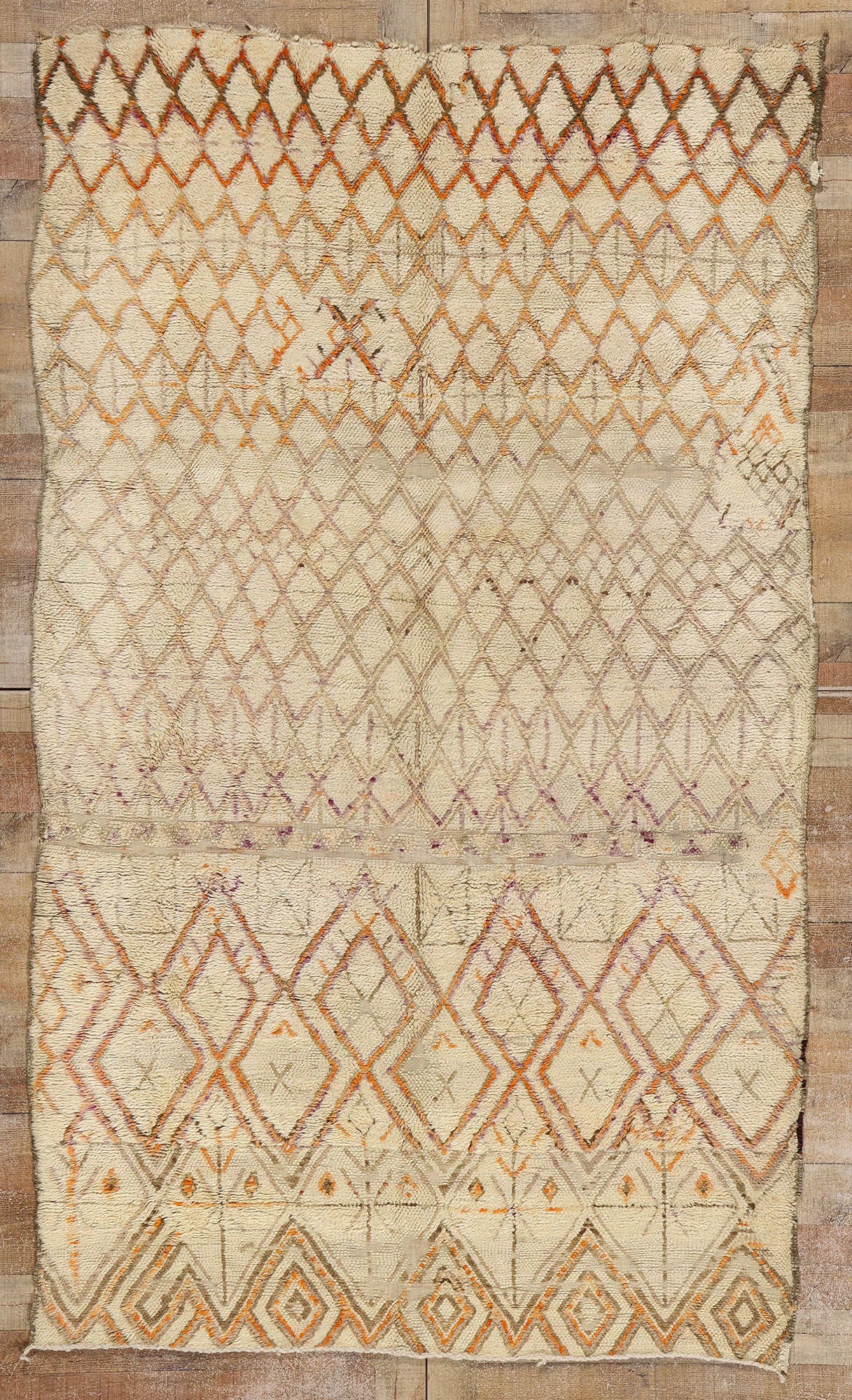 5 x 9 Vintage Moroccan Beni Ourain Rug 21764