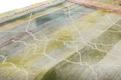 11 x 13 Earth-Tone Beni Mrirt Moroccan Rug 20801