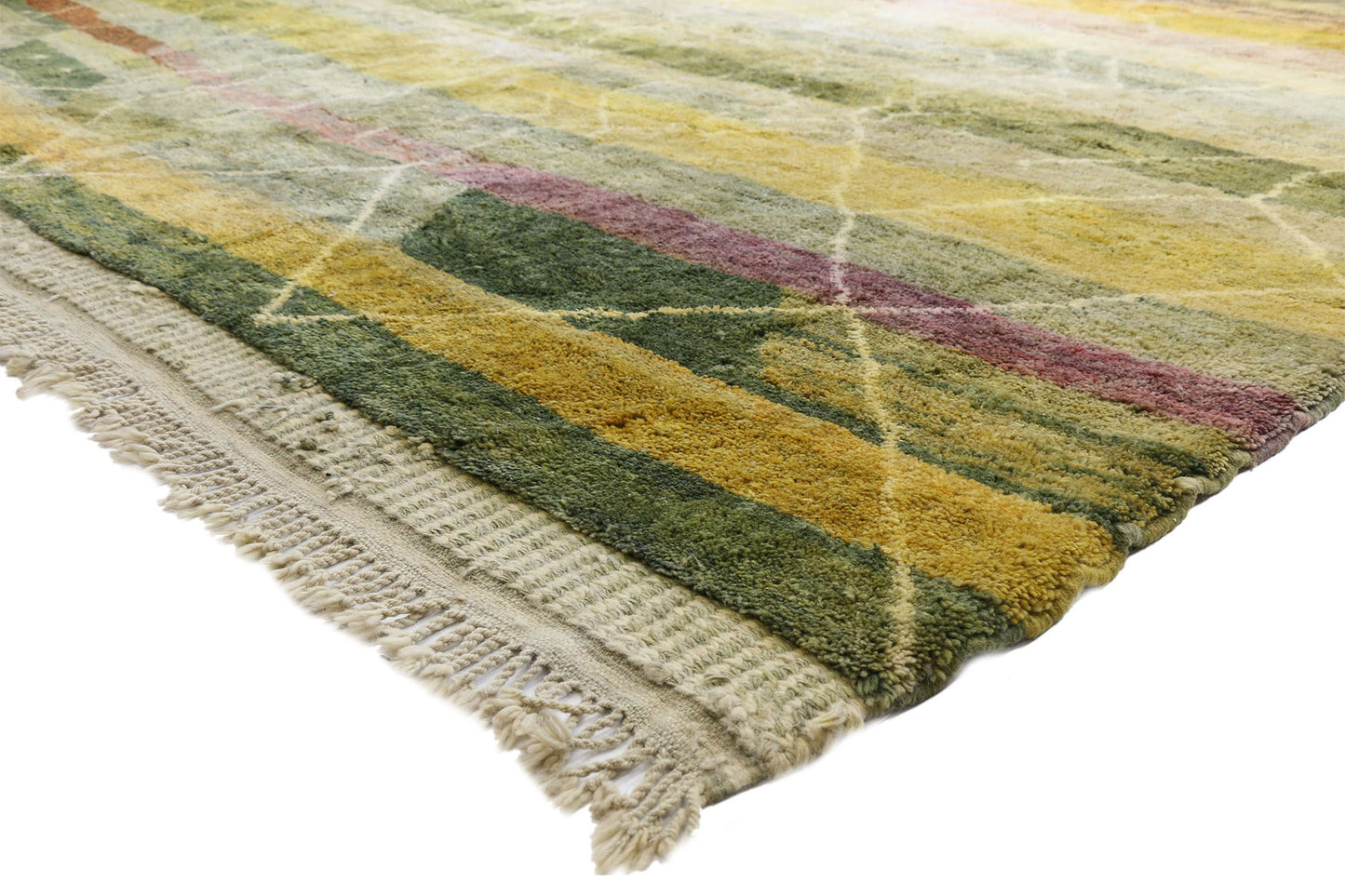 11 x 13 Earth-Tone Beni Mrirt Moroccan Rug 20801