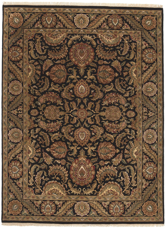 9 x 12 Earth-Tone Vintage Indian Rug 78678