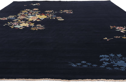 10 x 13 Modern Blue Chinese Art Deco Rug 31318