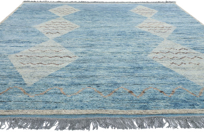 8 x 11 Azure Desert Diamonds Moroccan Rug 31287