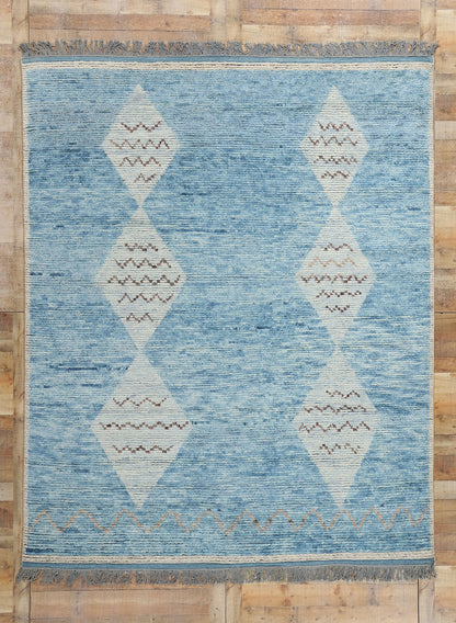 8 x 11 Azure Desert Diamonds Moroccan Rug 31287