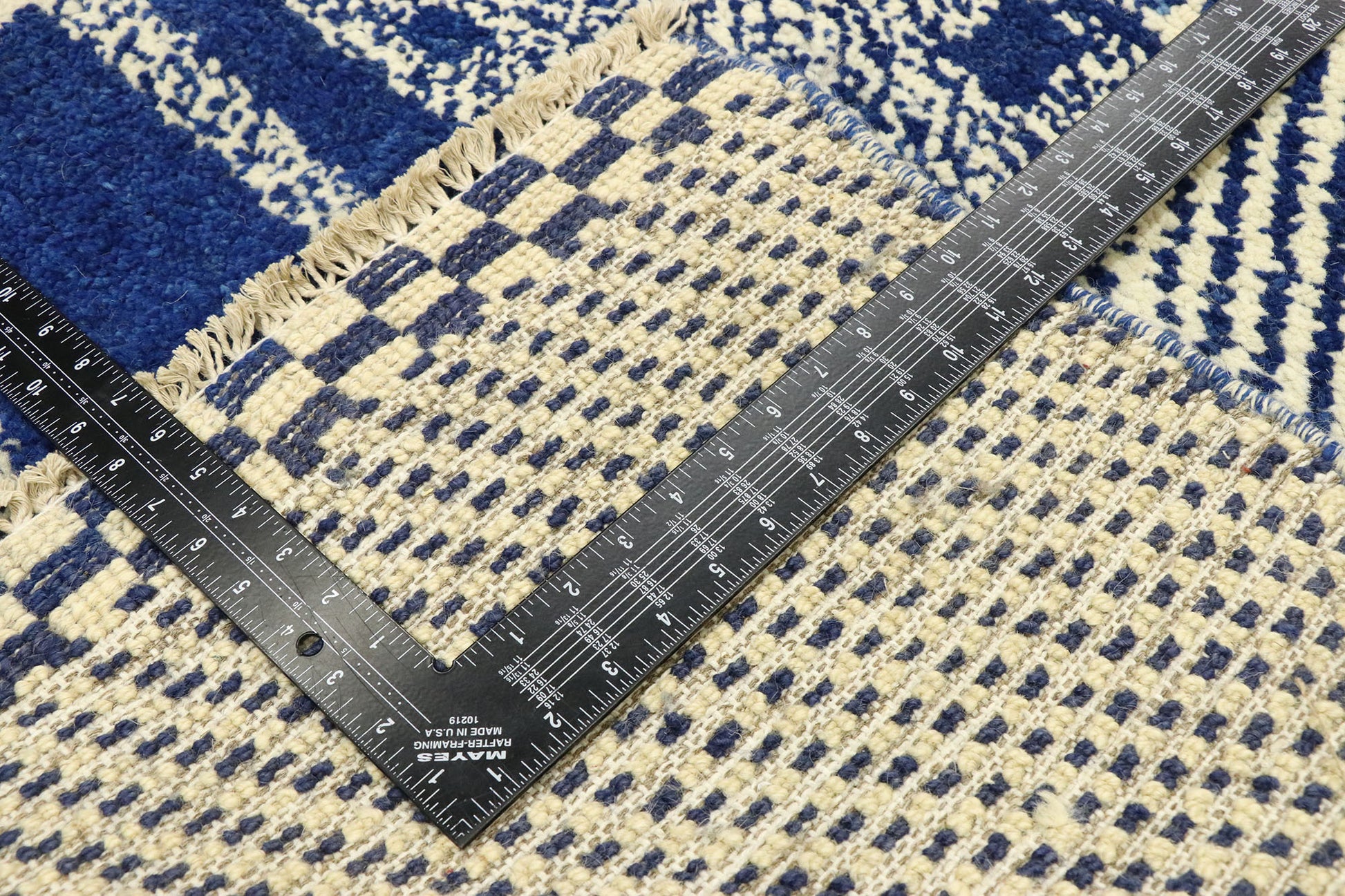 10 x 14 Blue Moroccan Area Rug 80586