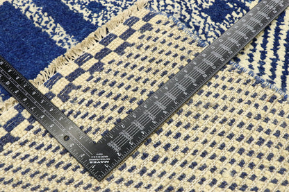 10 x 14 Blue Moroccan Area Rug 80586