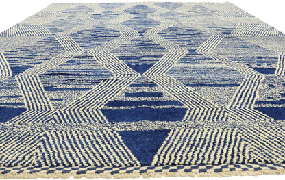 10 x 14 Blue Moroccan Area Rug 80586