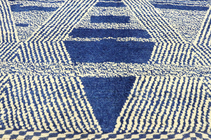 10 x 14 Blue Moroccan Area Rug 80586
