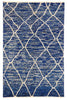 4 x 6 Modern Blue Moroccan Rug 80298
