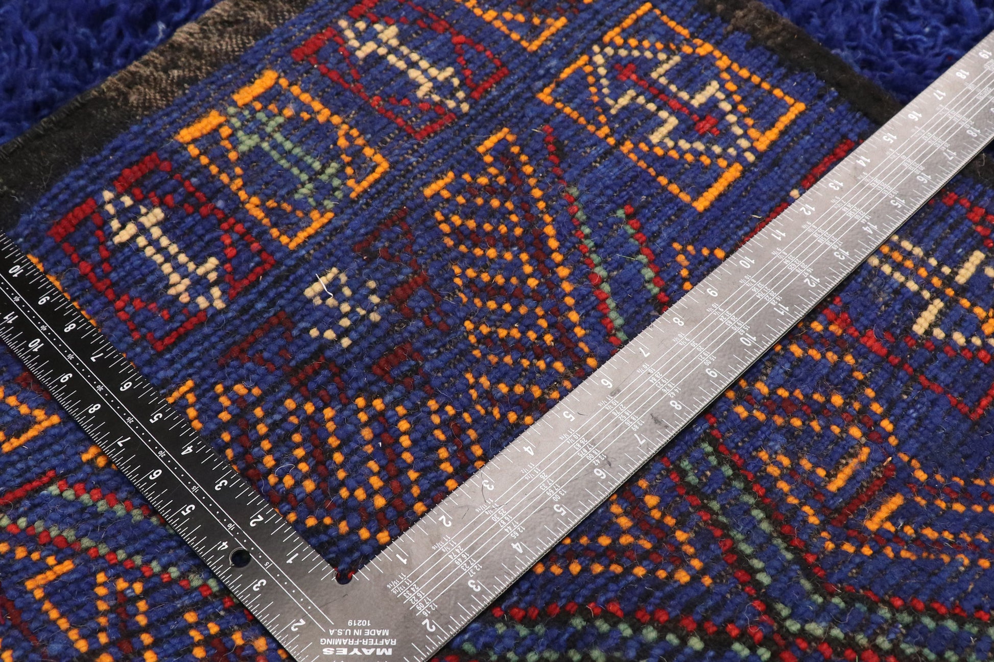 6 x 12 Vintage Blue Beni MGuild Moroccan Rug 21058