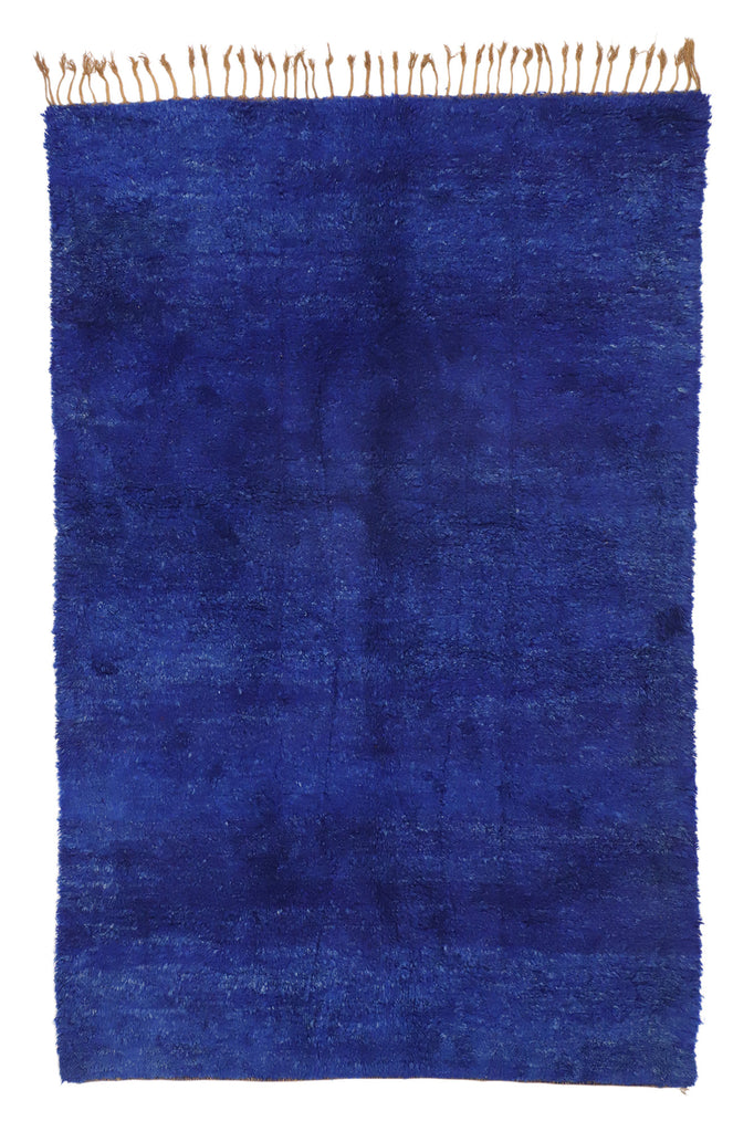 6 x 9 Vintage Blue Beni Mrirt Moroccan Rug 20935