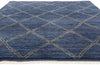 8 x 11 Modern Tribal Dark Blue Moroccan Rug 31222