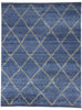 8 x 11 Modern Tribal Dark Blue Moroccan Rug 31222