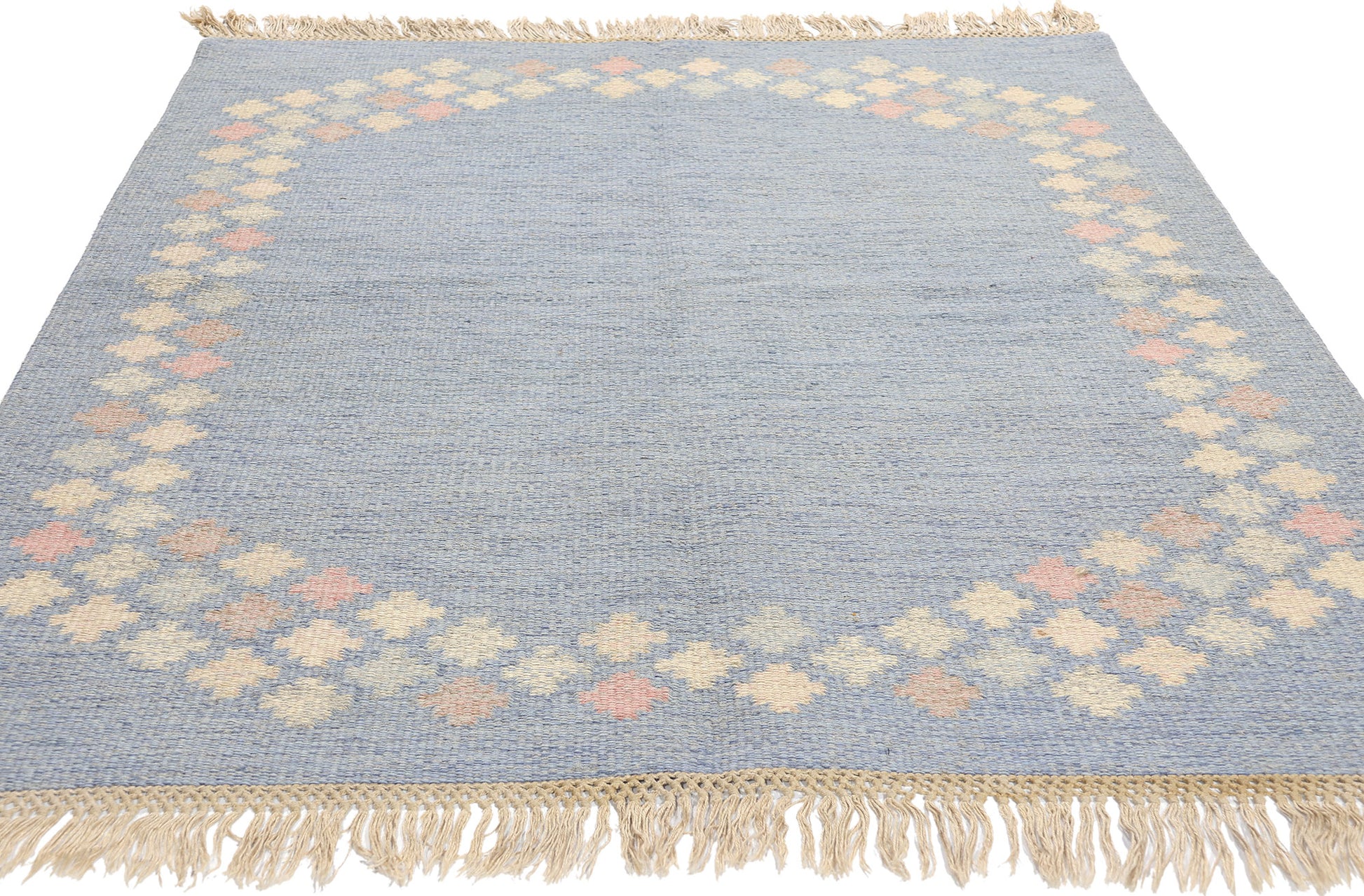 5 x 6 Brita Svefors Vintage Swedish Rollakan Rug 78262