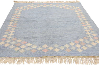 5 x 6 Brita Svefors Vintage Swedish Rollakan Rug 78262