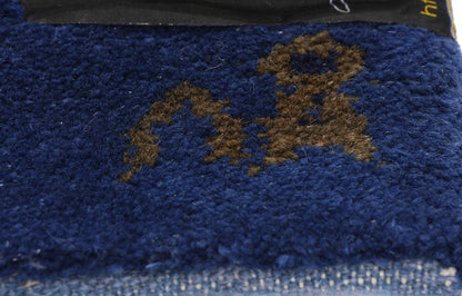 5 x 8 Vintage Blue Swedish Pile Rug 78735