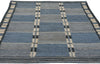 3 x 5 Blue Swedish-Inspired Kilim Rug 30701