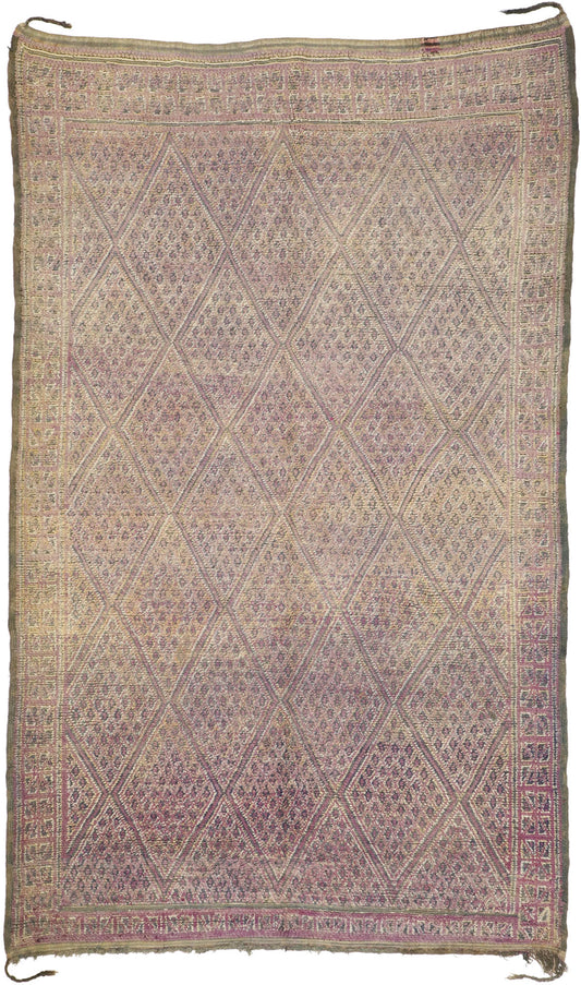 7 x 12 Vintage Purple Beni MGuild Moroccan Rug 20985