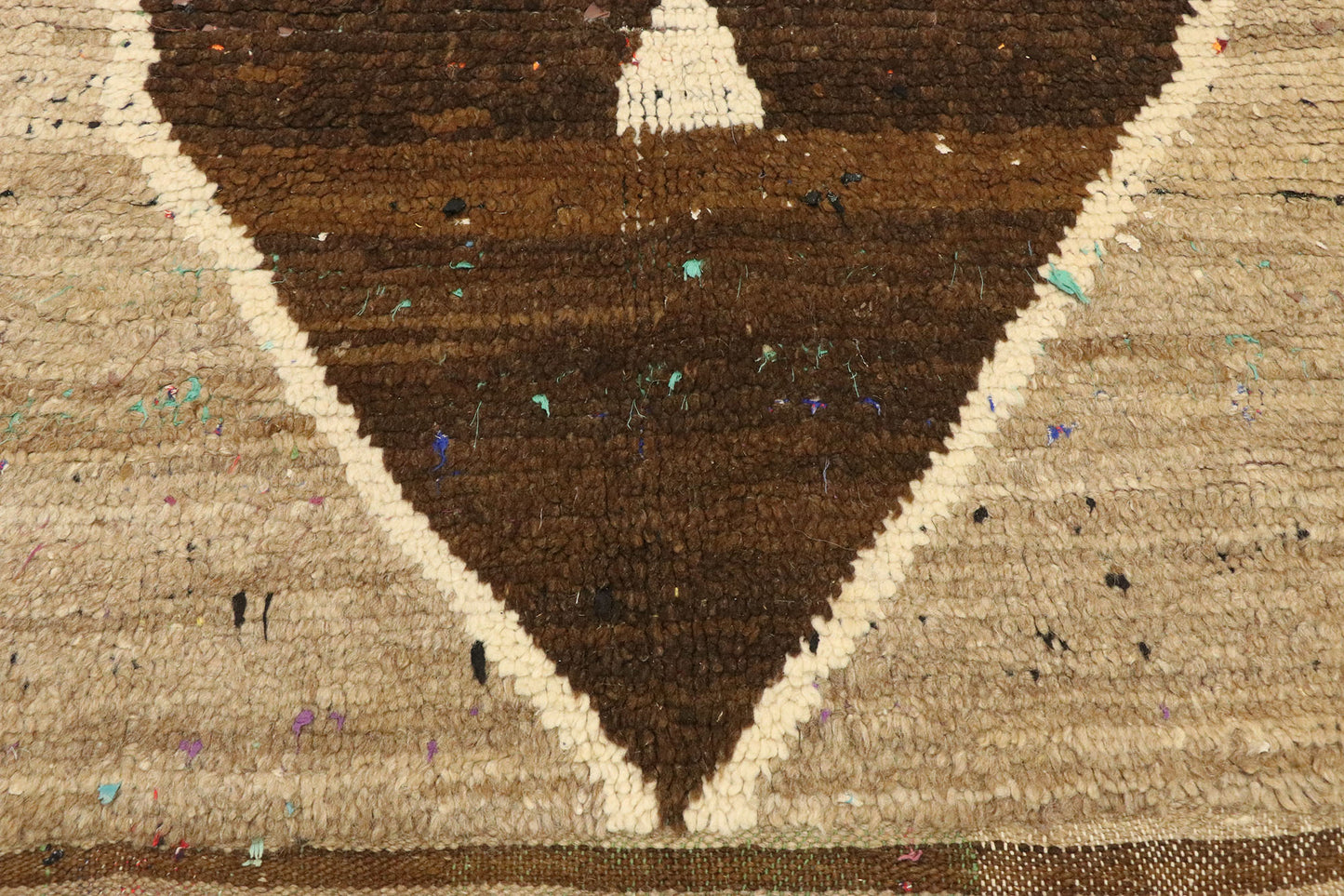 3 x 9 Vintage Brown Moroccan Rug 20582