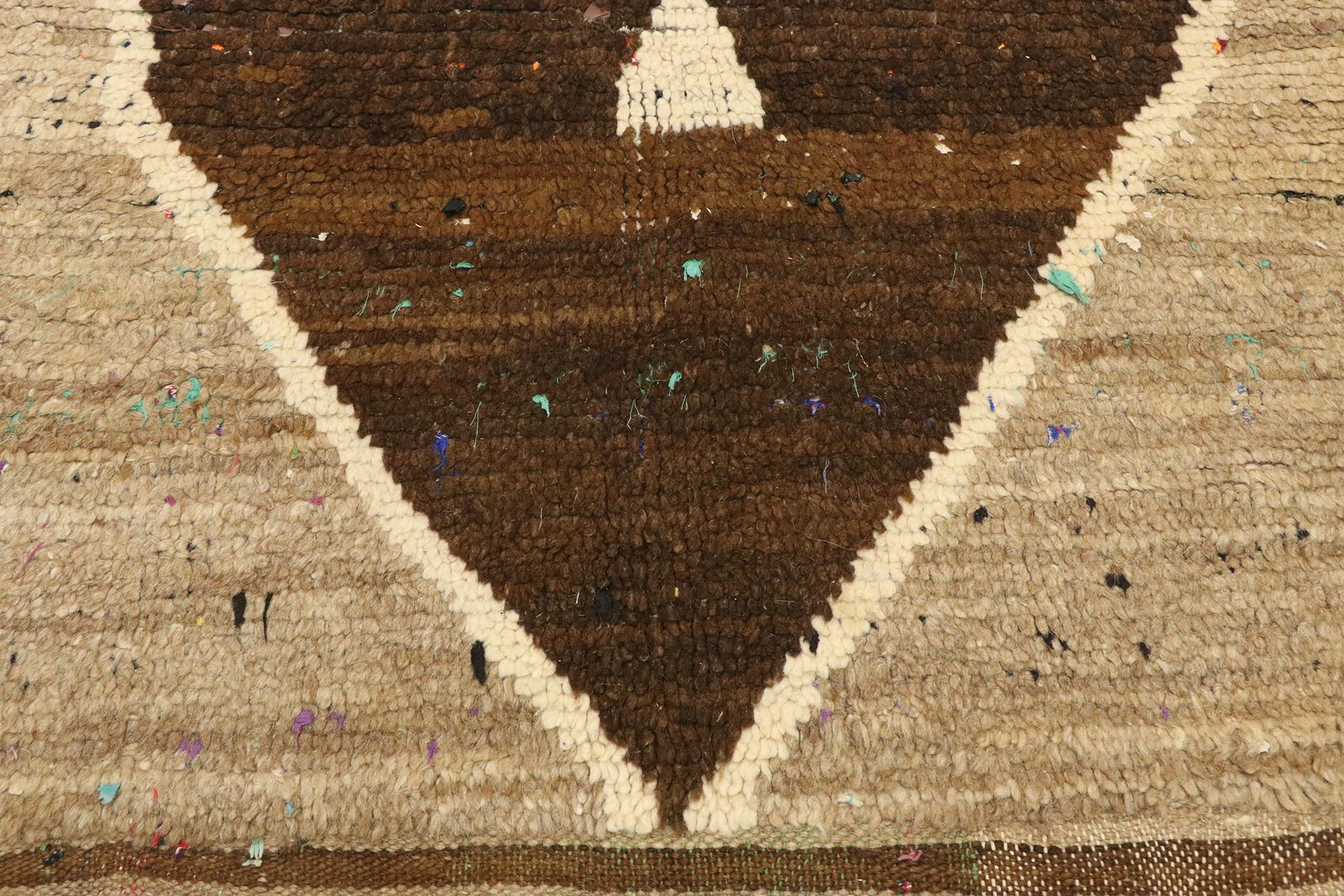3 x 9 Vintage Brown Moroccan Rug 20582