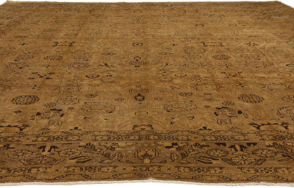 11 x 14 Antique Brown Persian Malayer Rug 78739