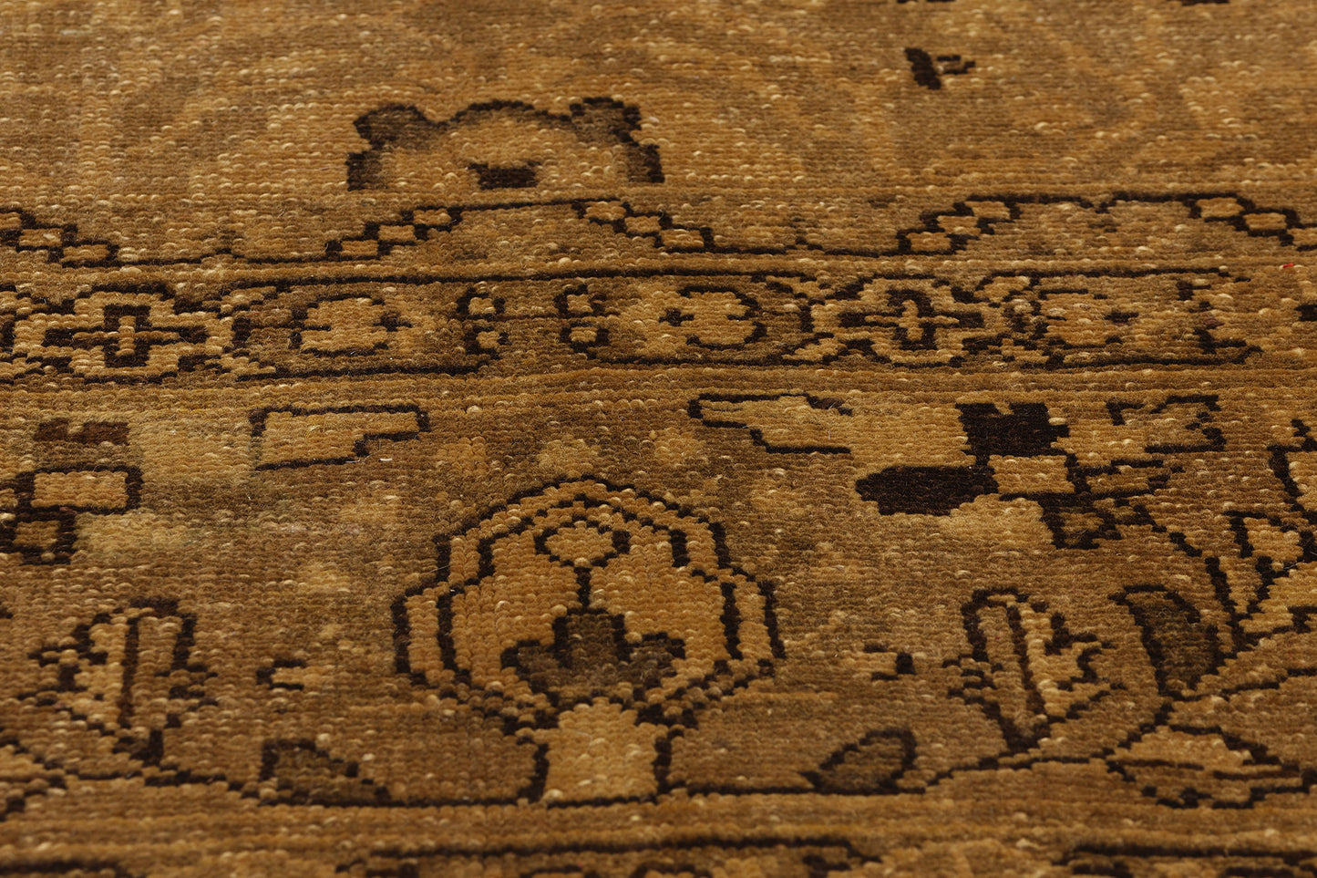 11 x 14 Antique Brown Persian Malayer Rug 78739