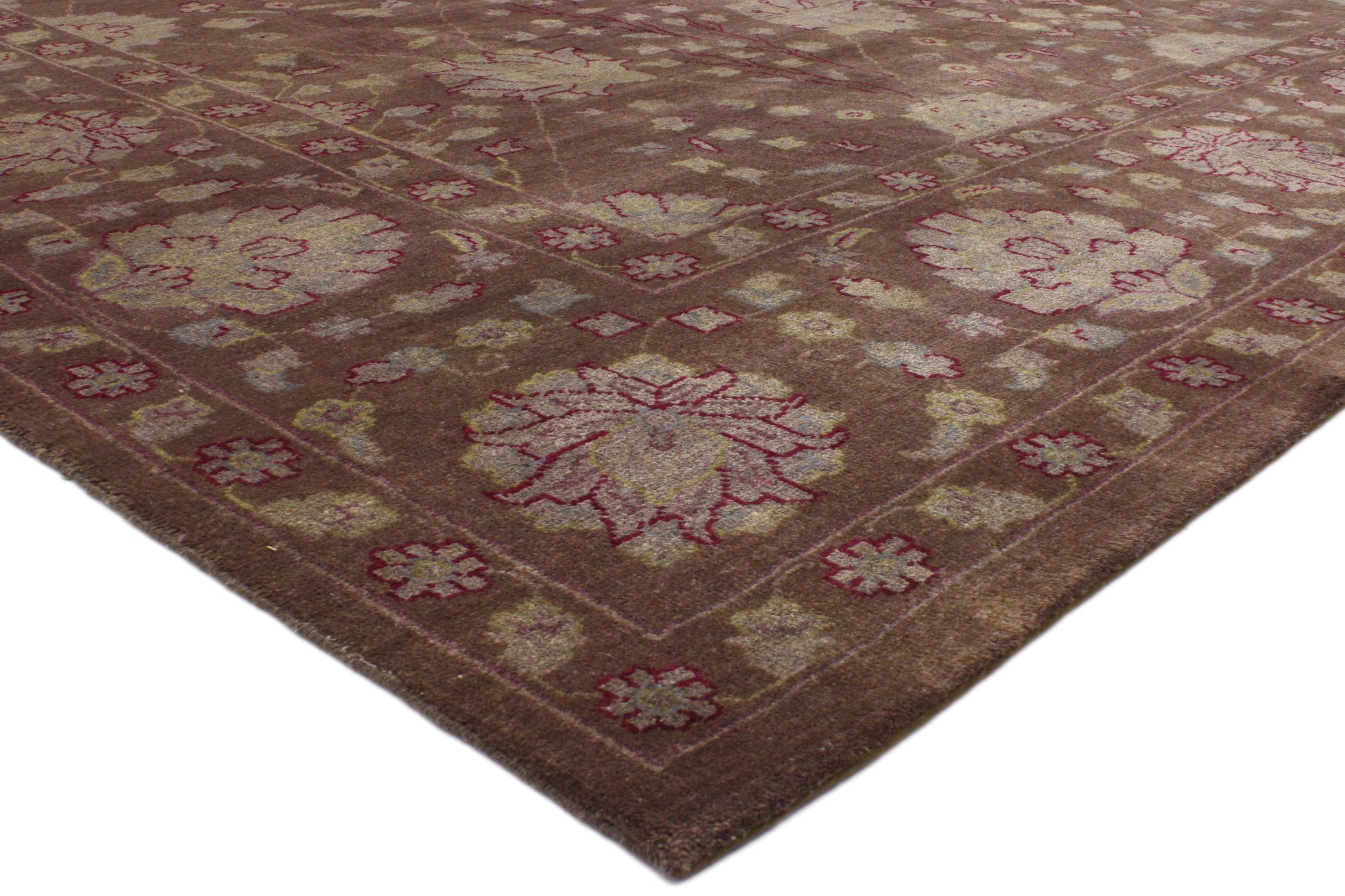 8 x 10 Brown Transitional Indian Area Rug 30222