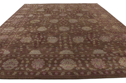 8 x 10 Brown Transitional Indian Area Rug 30222