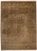 9 x 12 Earth-Tone Vintage Brown Indian Rug 78625